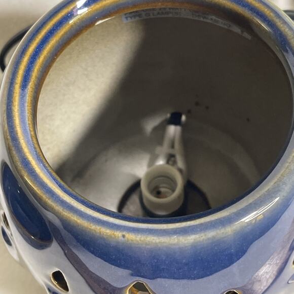 Scentsy Hanukkah Full Size Menorah Holiday Collection Warmer Blue Ceramic NIB - Picture 2 of 7